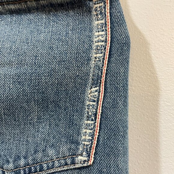 NWT $148 We The Free Slade Slim Selvedge Jean Current On Free People Sz 26 - Picture 13 of 16